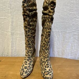 Leopard Print Women's Boots